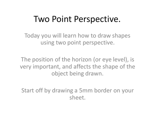 2 point perspective