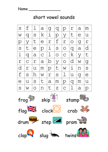 o worksheets short 1st grade cariad2 Teaching  Searches by Phonic Resources More Word