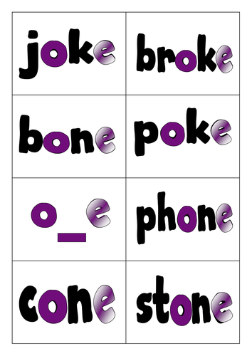 Word families - o magic e