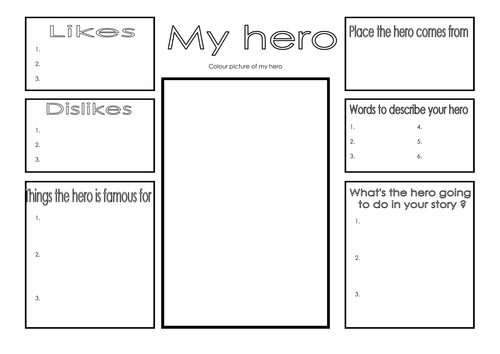 What Is A Hero Worksheet Pdf