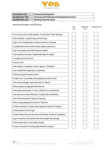 Personal Advancement