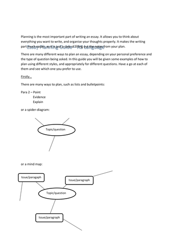 AS Language Essay Planning Guide: Worksheet