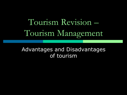 Tourism managment revision