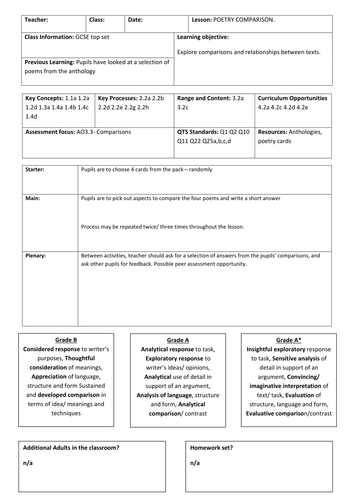 Poetry different cultures essay plan
