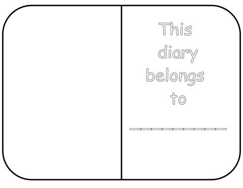 Diary Template by White_Lilly2 - Teaching Resources - Tes