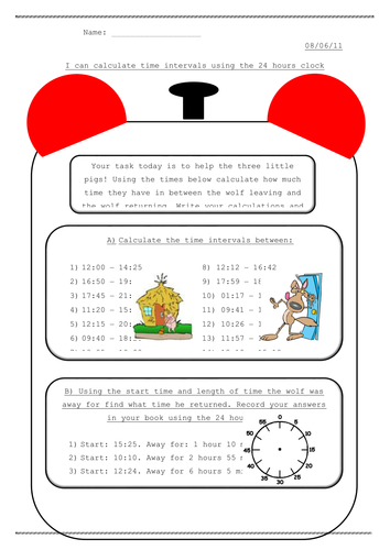 Time intervals