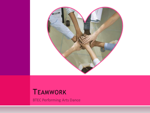 BTEC Dance Teamwork Powerpoint