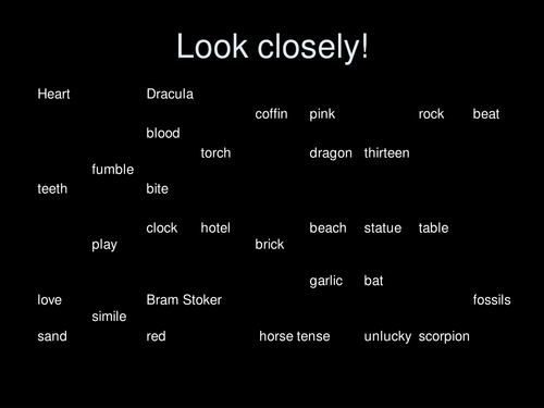 Interactive Memory Game: Vocabulary