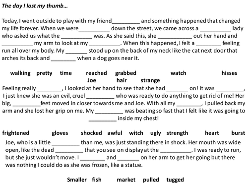 The Witches How Grandma lost her thumb