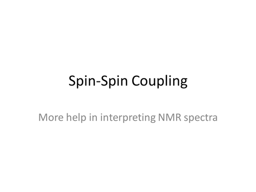 Spin-Spin Coupling