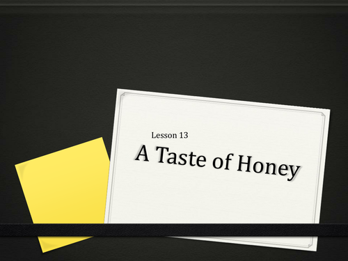 A Taste of Honey GCSE SOW