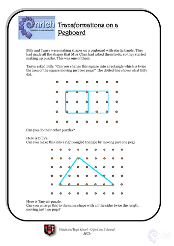 KS4/KS3 Maths Gifted and Talented Worksheets