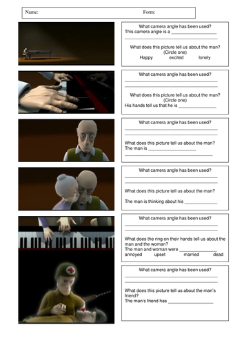 The Piano analysis worksheet DIFF