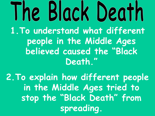 An introduction to the Black Death / the Plague