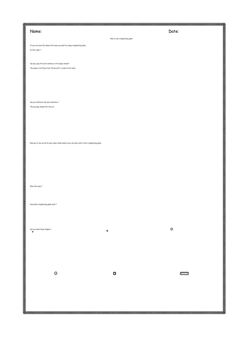 Using a magnifying glass