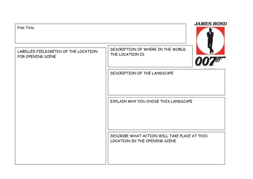 Physical geography -Choosing a James Bond Location