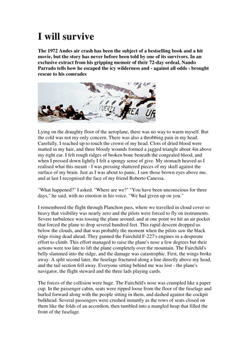 Survival in the Andes