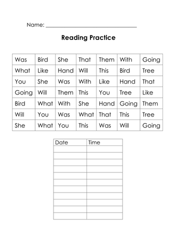 Reading Practice