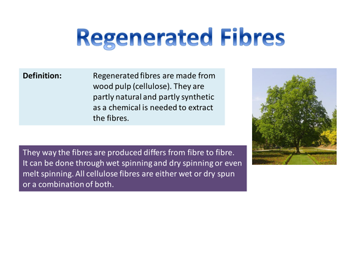 What Are Regenerated Fibres Made From