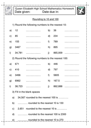 Rounding to 10 and 100 | Teaching Resources