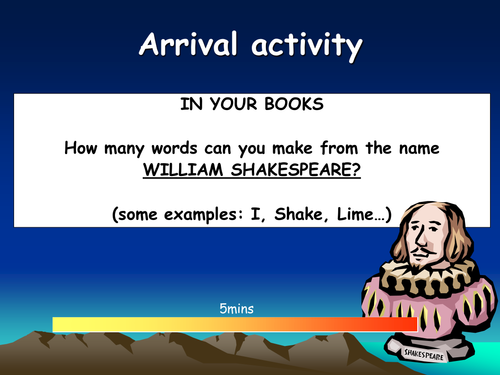 Introduction to Shakespeare: Powerpoint Lessons