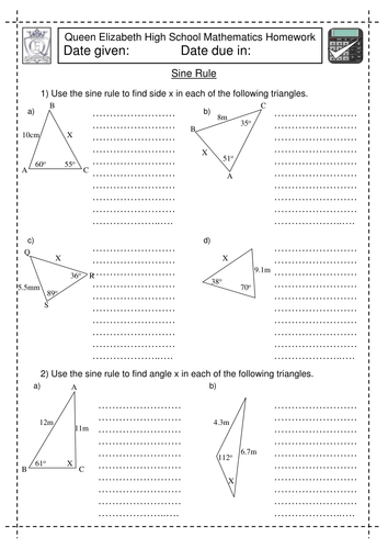 Sine Rule | Teaching Resources