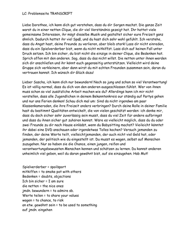 Zeitgeist p113 Listening Activity | Teaching Resources