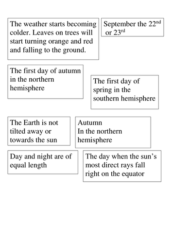 Seasons | Teaching Resources