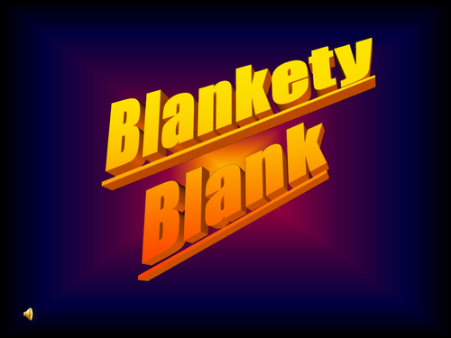 blankety blank game