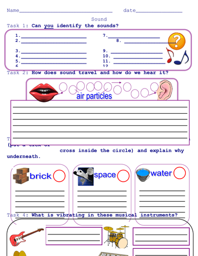 Fun way of introducing the Sound topic