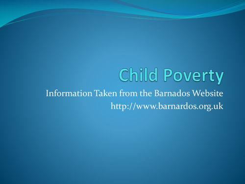 Child Poverty PowerPoint