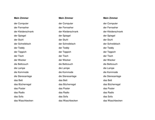 Mein Zimmer