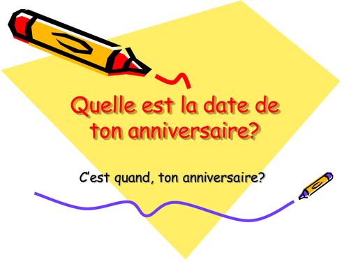 Mon Anniversaire/My Birthday In French | Teaching Resources