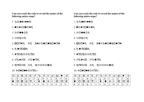Paris metro code cracker