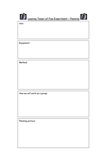 Leaning Tower of Pisa Experiment