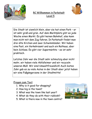 Meine Stadt | Teaching Resources