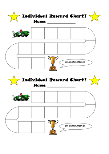 Individual Reward Chart and Certificate!