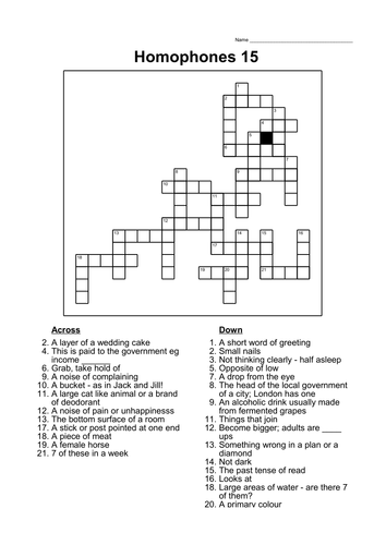 4 victoria grade maths worksheets Homophones by  sessa1 15 Teaching  Resources