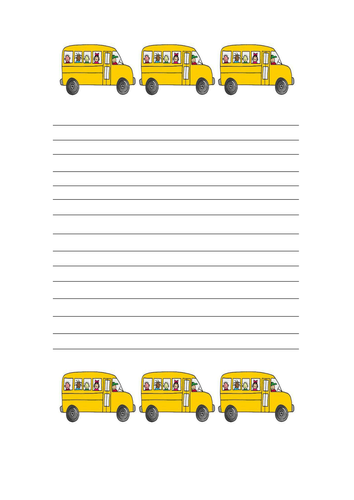 Write essay on my school bus image