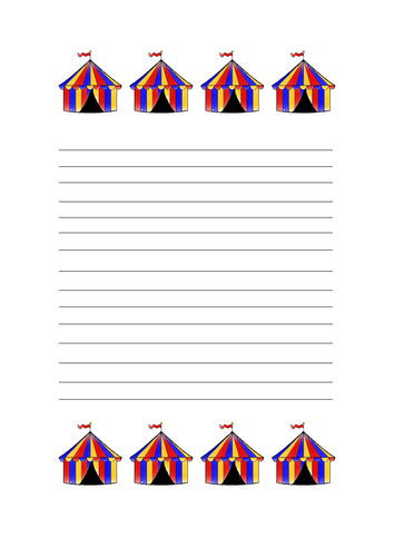 Circus sentence for class 2 picture