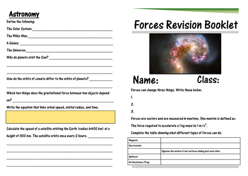 IGCSE Forces & Motion Revision Booklet