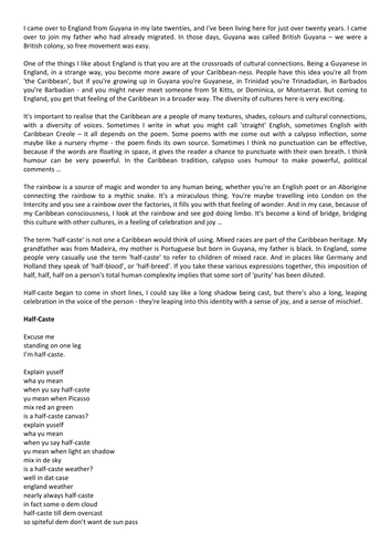 John Agard APP Journey to a Poem