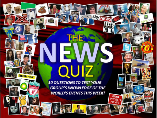 News Quiz 11th - 15th July 2011