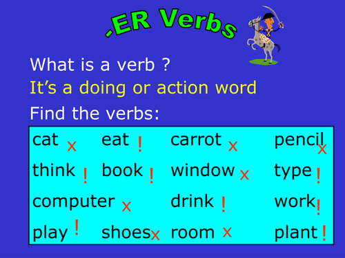 -ER verbs PowerPoint