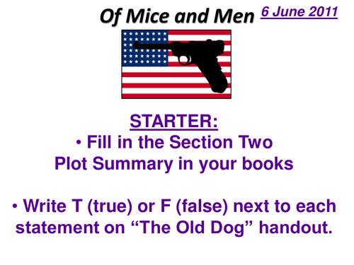 Of Mice and Men 2 Lesson Part Two pptx