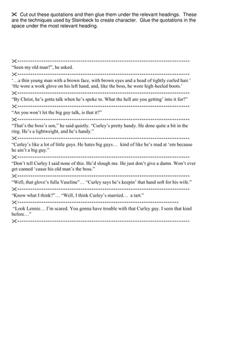 Of Mice and Men Quotes Section 2