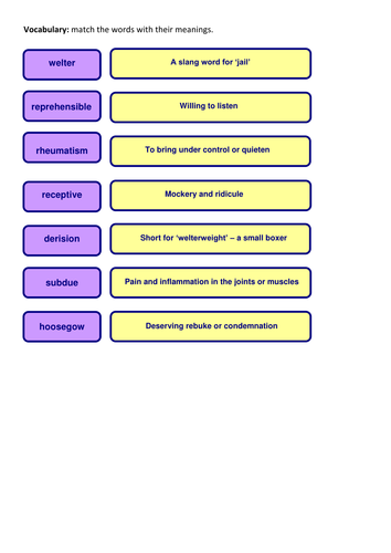 Of Mice and Men Vocabulary section 3