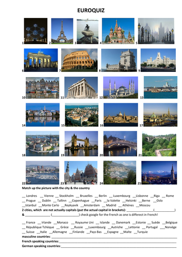 Euroquiz | Teaching Resources
