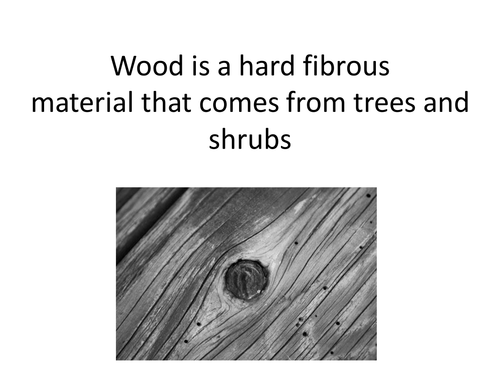 What is wood and how is wood grain formed?