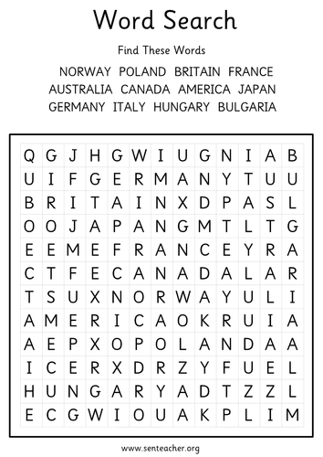 World War 2 grids and word search